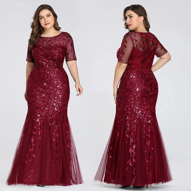 Vestido Elegance Sereia Plus Size