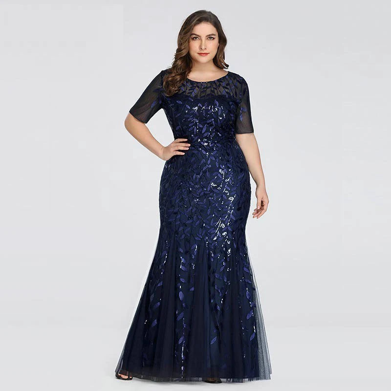 Vestido Elegance Sereia Plus Size